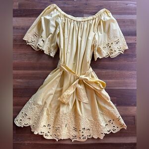 Ralph Lauren Yellow Dress with Lace Details 6